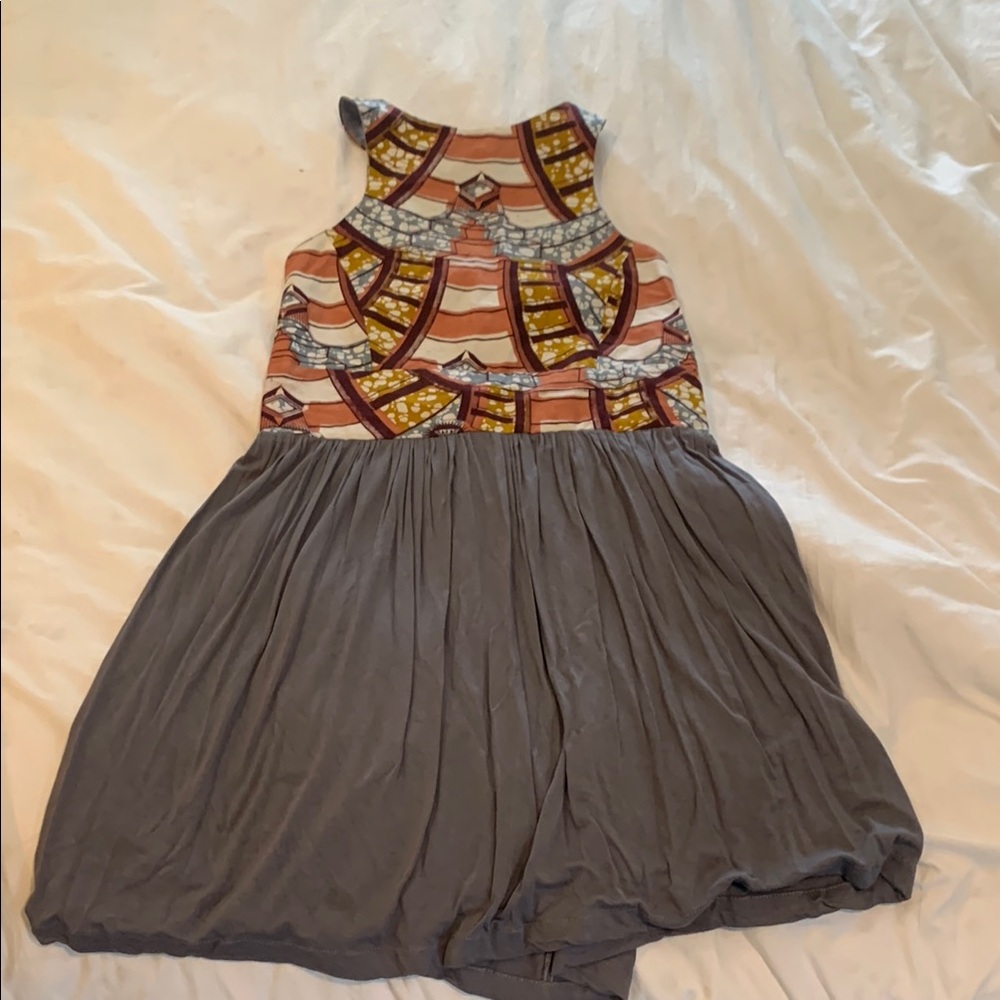 Colorful Patterned Sleeveless Dress